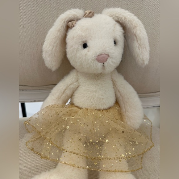 Retired NWT Large Glistening Belle Bunny Rare Jellycat Collector Item Authentic - Picture 5 of 15